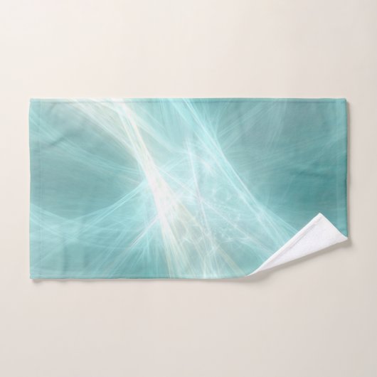 Abstract lichteffect - Blauwgroen Bad Handdoek (Handdoek)