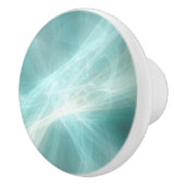 Abstract lichteffect - Blauwgroen Keramische Knop (Rechts)