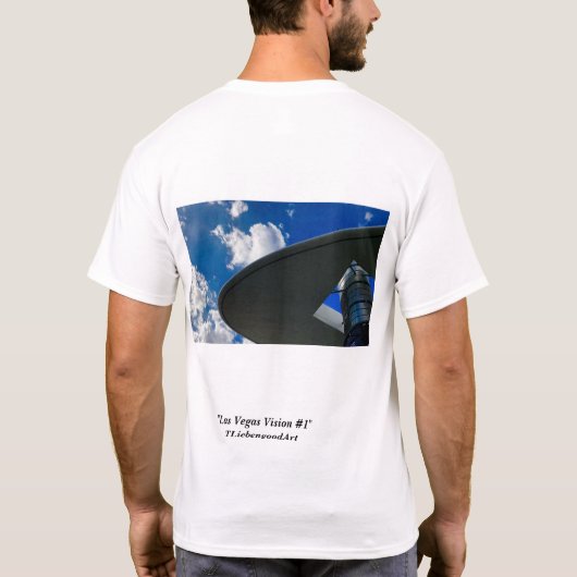 Abstract lichtgewicht zwevende hippe t-shirt (Achterkant)