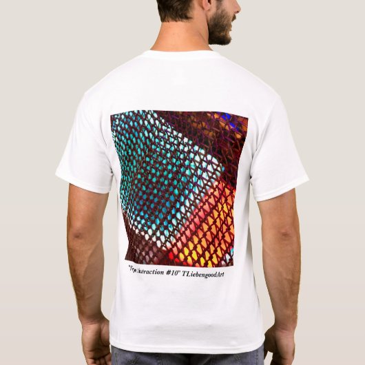 Abstract lichtgewicht zwevende hippe t-shirt (Achterkant)
