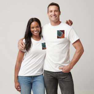 Abstract lichtgewicht zwevende hippe t-shirt