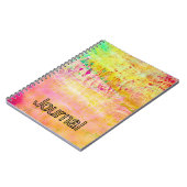 Abstract lichtschilderend Notitieboek voor kunstjo (Linkerzijde)