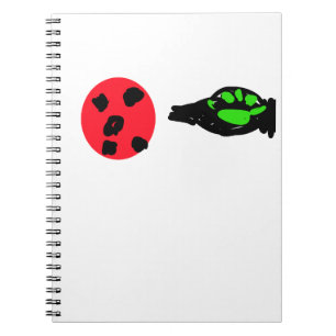 Abstract Lieveheersbeestje en Pootafdrukken Notiti Notitieboek