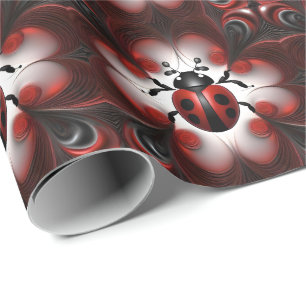 Abstract Lieveheersbeestje Kunstontwerp, Cadeaupapier