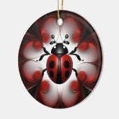 Abstract Lieveheersbeestje Kunstontwerp, Keramisch Ornament (Links)