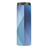 Abstract light background. Blue triangle pattern. Thermosbeker (Achterkant)
