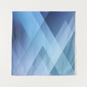 Abstract light background. Blue triangle pattern. Wandkleed (Voorkant)