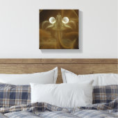 Abstract Light Energy Canvas Art (Insitu (Slaapkamer))