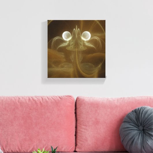Abstract Light Energy Canvas Art Afdruk (Insitu (Woonkamer))