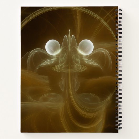 Abstract Light Energy Spiral Notebook Notitieboek (Achterkant)