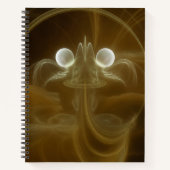 Abstract Light Energy Spiral Notebook Notitieboek (Voorkant)