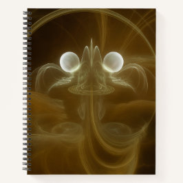 Abstract Light Energy Spiral Notebook Notitieboek