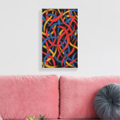 Abstract Light Fragments Canvas Afdruk (Insitu (Woonkamer))