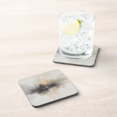 Abstract Lightning in Neutrals Print Bier Onderzetter (Rechterzijde)