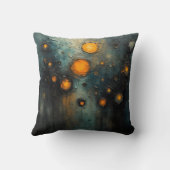 Abstract lights in the dark Ai art design Kussen (Achterkant)