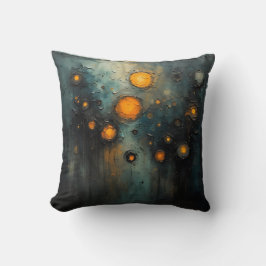 Abstract lights in the dark Ai art design Kussen