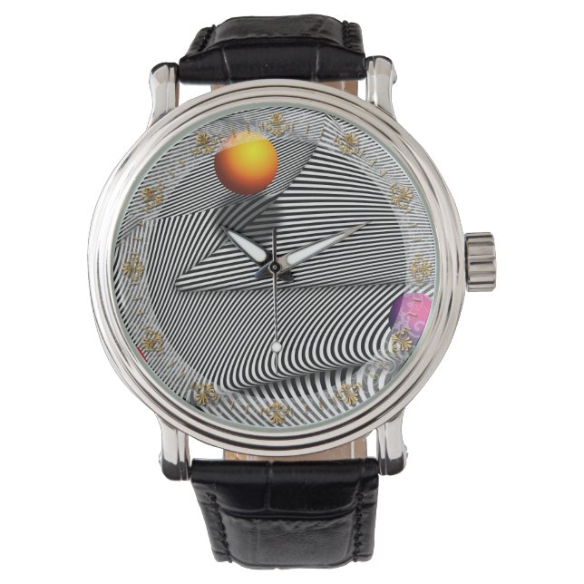 Abstract - Lijnen - Dat is een moire Horloge (Voorkant)