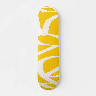 Abstract lijngeel persoonlijk skateboard