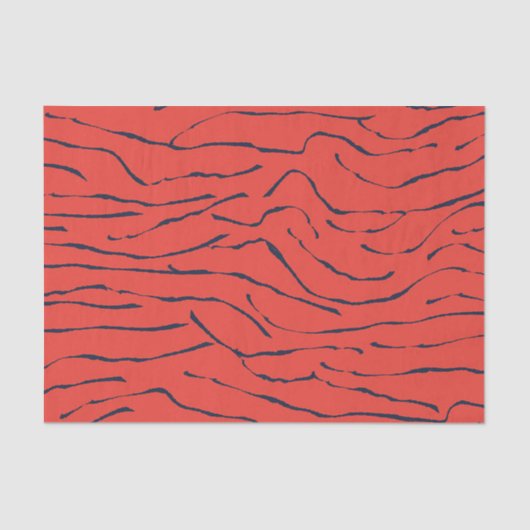 Abstract lijnpatroon tissuepapier (Voorkant)