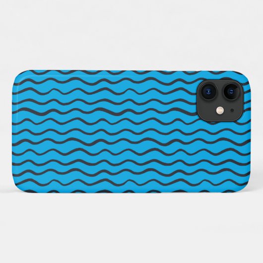 abstract lijnpatroon zwart-wit Case-Mate iPhone case (Achterkant (horizontaal))