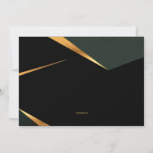 Abstract Lijst Horizontaal Foto Afstuderen uitnodi Kaart (Achterkant)