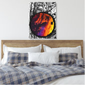 Abstract Lijst kunstfotografie ( Magic Sky ) Canvas Afdruk (Insitu (Slaapkamer))