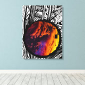 Abstract Lijst kunstfotografie ( Magic Sky ) Canvas Afdruk (Insitu (Houten vloer))