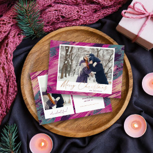 Abstract Lijst Vrolijk kerstfeest 2 Foto Feestdagenkaart