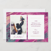 Abstract Lijst Vrolijk kerstfeest 2 Foto Feestdagenkaart (Achterkant)