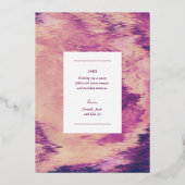 Abstract Lijst Vrolijk kerstfeest foto Folie Feestdagenkaart (Achterkant)