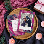 Abstract Lijst Vrolijk kerstfeest foto Folie Feestdagenkaart