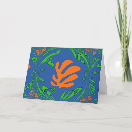 Abstract Lilly, Matisse Style Kaart (Voorkant)