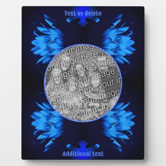 Abstract Lily Lotus Flower Creëer Uw eigen foto Fotoplaat (Voorkant)