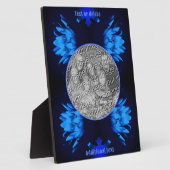 Abstract Lily Lotus Flower Creëer Uw eigen foto Fotoplaat (Zijkant)