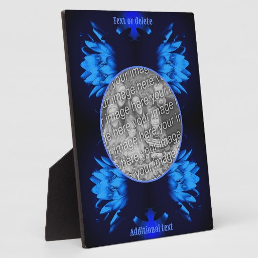 Abstract Lily Lotus Flower Creëer Uw eigen foto Fotoplaat (Zijkant)