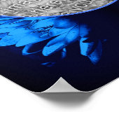 Abstract Lily Lotus Flower Creëer Uw eigen foto Poster (Hoek)