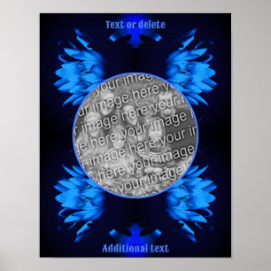 Abstract Lily Lotus Flower Creëer Uw eigen foto Poster