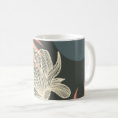 Abstract Line Art Flower Design - Elegant Mi Koffiemok (Voorkant rechts)