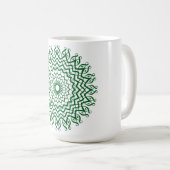 Abstract Line Art Mandala Coffee Mok (Voorkant rechts)
