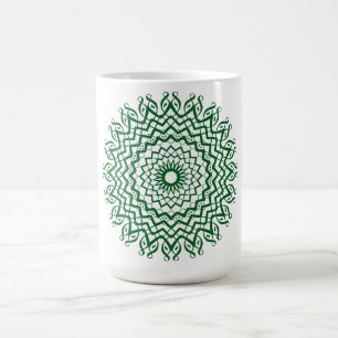 Abstract Line Art Mandala Coffee Mok