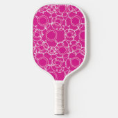 Abstract Linear Matrix (Hot Pink) Fine Art Pickleball Paddle (Voorkant)