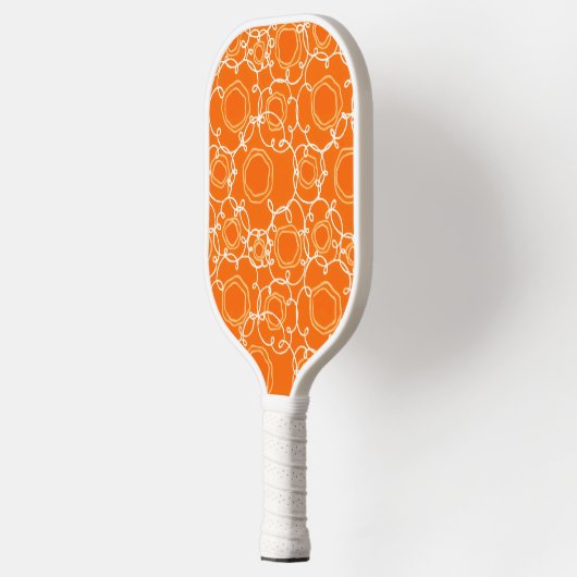 Abstract Linear Matrix (Orange) Fine Art Pickleball Paddle (Links)