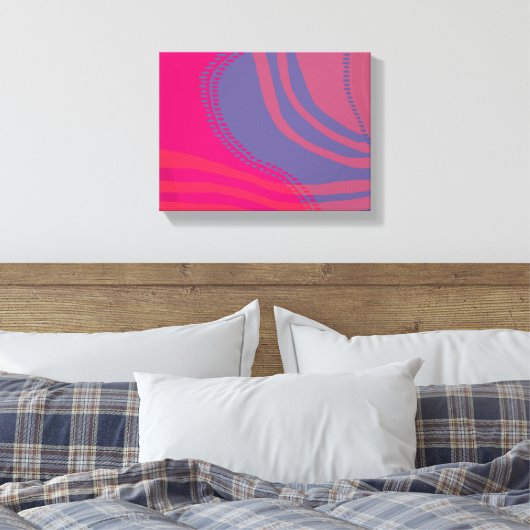 Abstract Lines and Curves Scenery Canvas Afdruk (Insitu (Slaapkamer))