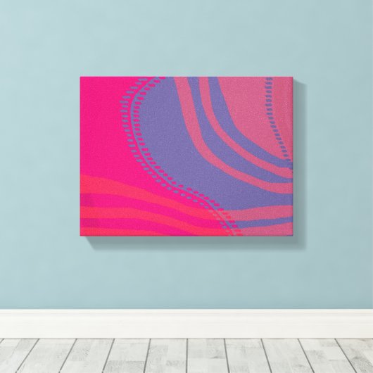Abstract Lines and Curves Scenery Canvas Afdruk (Insitu (Houten vloer))