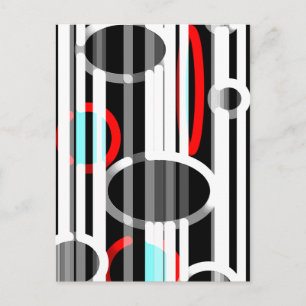 Abstract Lines and Elipses Briefkaart