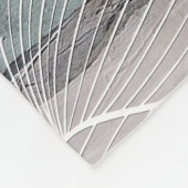 Abstract Linework Bloemenkunst met gedurfde bloemb Fleece Deken (Hoek)