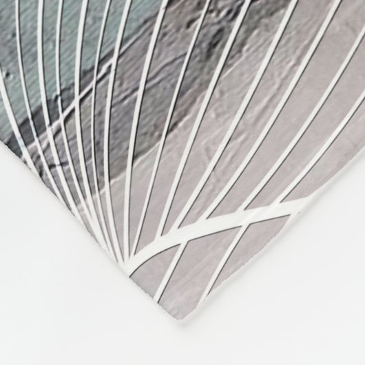 Abstract Linework Bloemenkunst met gedurfde bloemb Fleece Deken (Hoek)