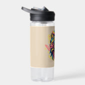 Abstract Lion Head Art Waterfles (Rechts)