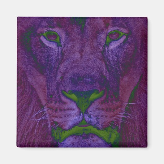 Abstract Lion Magnet (Voorkant)