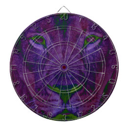 Abstract lion Metal Cage Dartboard Dartbord